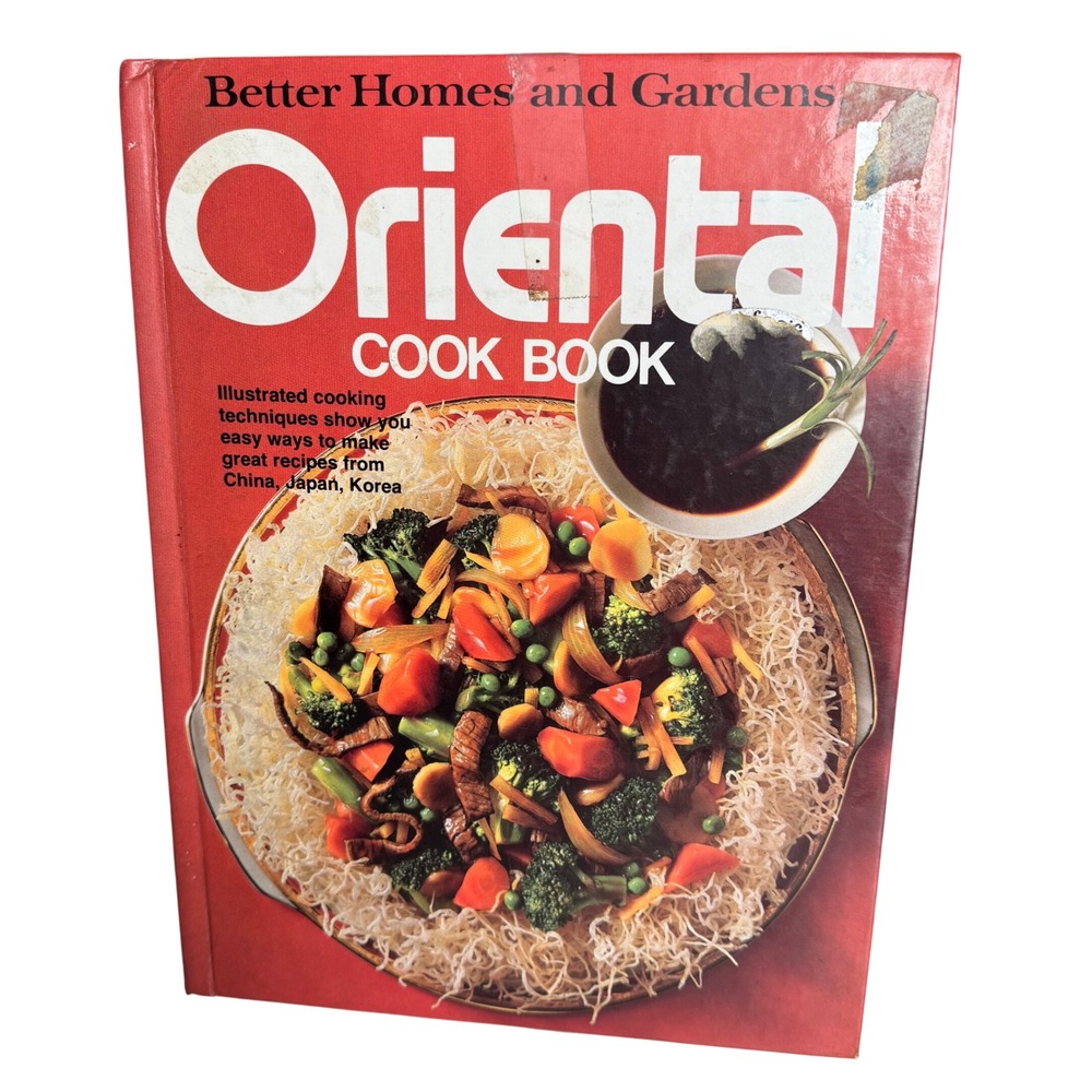 Better Homes and Gardens Oriental Cook Book Vintage Hardcover Asian Recipes